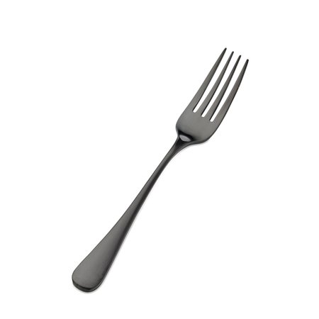 BON CHEF Como, Dinner Fork, Satin Finish, 18/10, 8.25" - Black Matte , set of 12 S4105BM